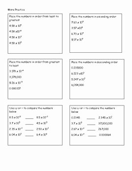 scientific notation worksheet 8th grade inspirational paring scientific notation school of scientific notation worksheet 8th grade