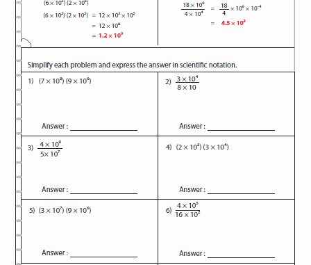 Scientific Notation Worksheet Answers Best Of Multiplying and Dividing Scientific Notation Worksheet