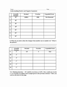 Scientific Notation Worksheet Chemistry Awesome Writing Numbers In Scientific Notation
