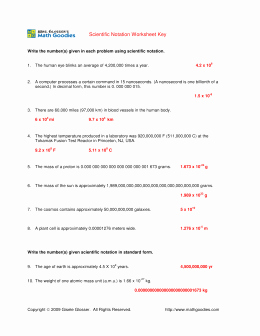 Scientific Notation Worksheet Chemistry Elegant Metric Conversion and Scientific Notation