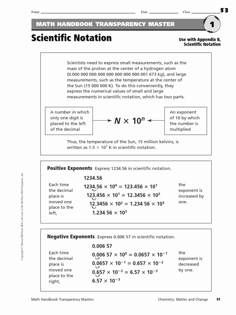 Scientific Notation Worksheet Chemistry Elegant Scientific Notation Worksheets