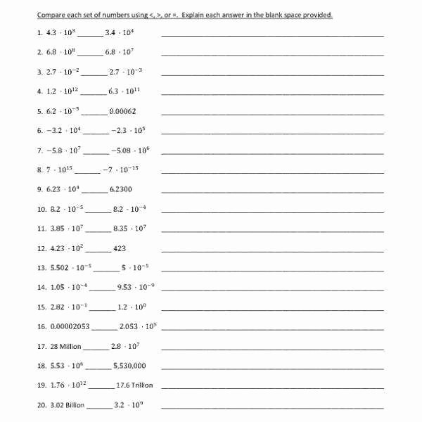 Scientific Notation Worksheet with Answers Fresh Multiplying and Dividing Scientific Notation Worksheet