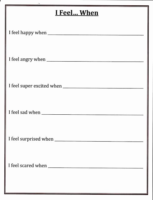 Self Esteem Worksheet for Adults Inspirational 30 Self Esteem Worksheets to Print
