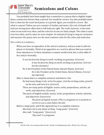 Semicolons and Colons Worksheet Beautiful Semicolons Worksheet English for Everyone