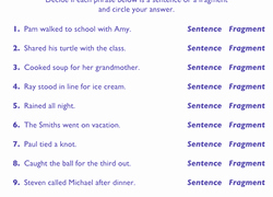 Sentence or Fragment Worksheet Best Of Plete Sentences Vs Fragments