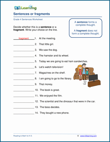 Sentence or Fragment Worksheet Fresh Sentences or Fragments Worksheets