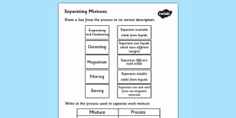 Separation Of Mixtures Worksheet New Materials and their Properties Ks2 Science Page 4