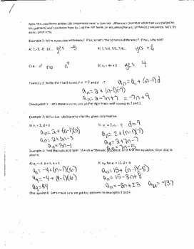 Sequence and Series Worksheet Lovely Dentrodabiblia Arithmetic Sequences Worksheet Answers