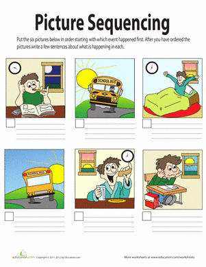 Sequence Of events Worksheet Best Of Picture Sequencing Worksheet