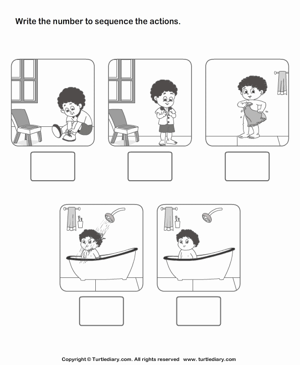 Sequence Of events Worksheet Fresh Picture Sequencing Boy Dressing Up Worksheet Turtle Diary