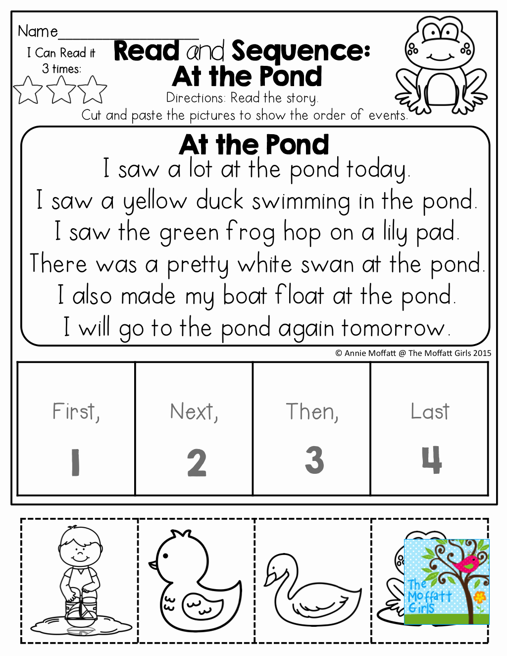Sequence Of events Worksheet New Read and Sequence Read the Simple Story Cut and Paste