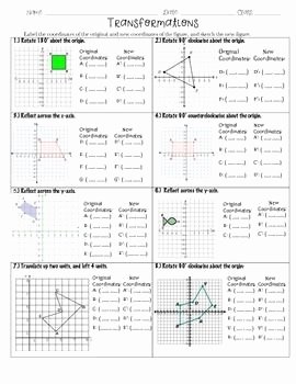 Sequence Of Transformations Worksheet Elegant Transformations Practice Packet 8th Grade Math