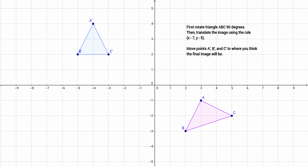 Sequence Of Transformations Worksheet Lovely Sequence Of Transformations Worksheet Problem 3 Geogebra