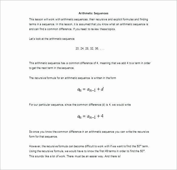 50 Sequences And Series Worksheet Answers Chessmuseum Template Library