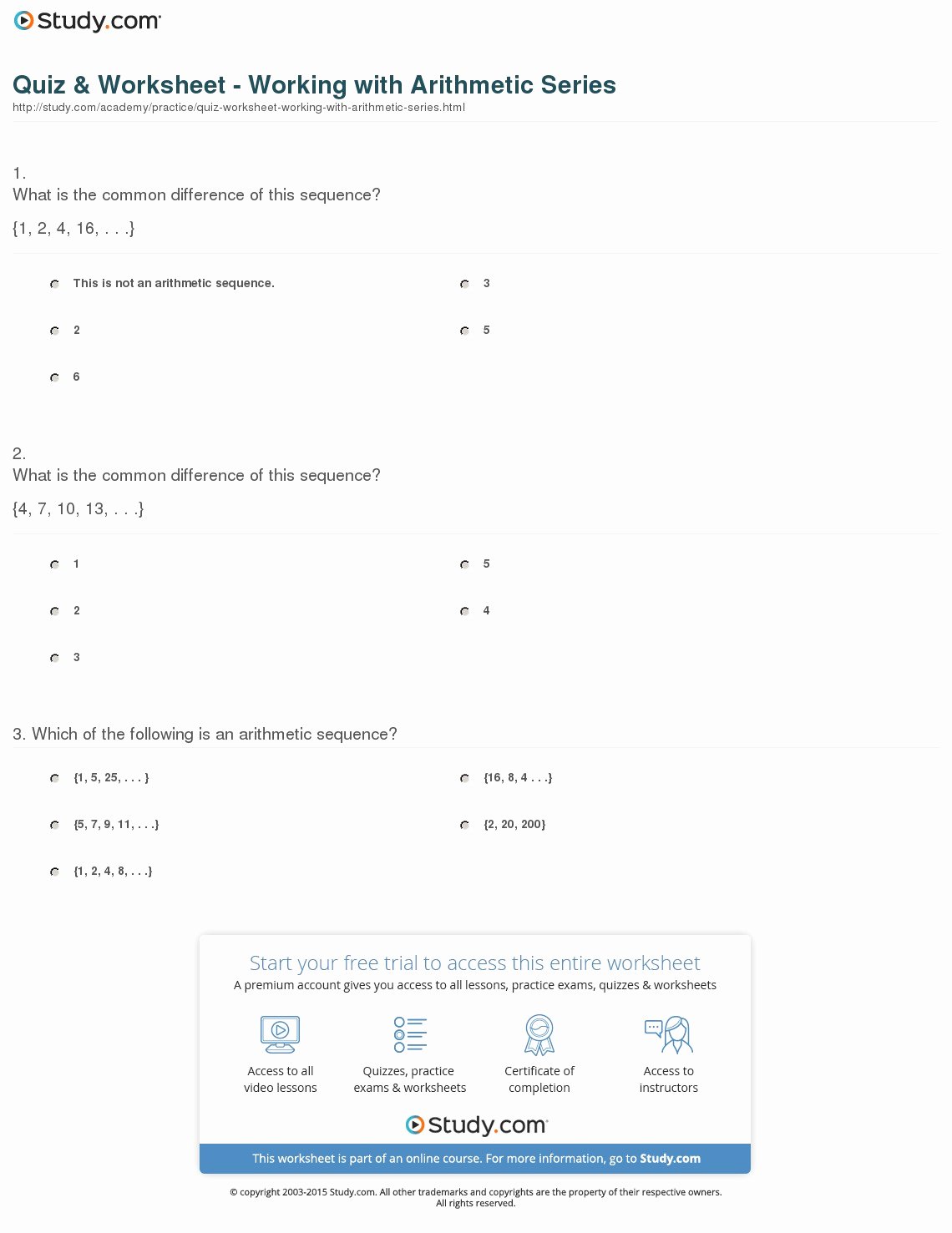 Sequences and Series Worksheet Answers Luxury Worksheet Sequences and Series Worksheets Grass Fedjp