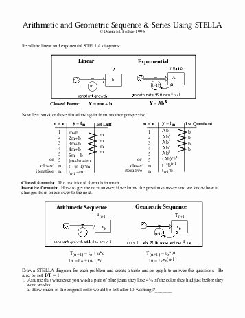 Sequences and Series Worksheet Beautiful 51 Arithmetic Sequences and Series Worksheet Arithmetic