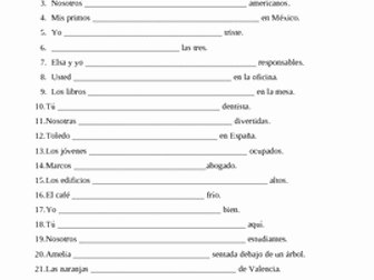 Ser Estar Worksheet Answers Fresh Ser Y Estar Spanish Verbs Bundle by Jer520
