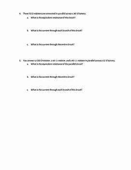 Series and Parallel Circuits Worksheet Best Of Series &amp; Parallel Circuits Worksheet by Antonio Vasquez