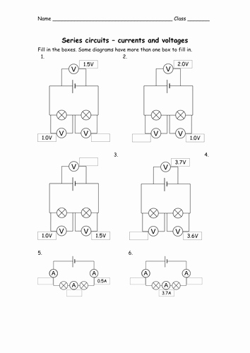 Series and Parallel Circuits Worksheet Luxury Voltage In Series and Parallel Circuits by S Julka