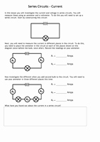 Series and Parallel Circuits Worksheet New Current &amp; Voltage In Series &amp; Parallel Circuits