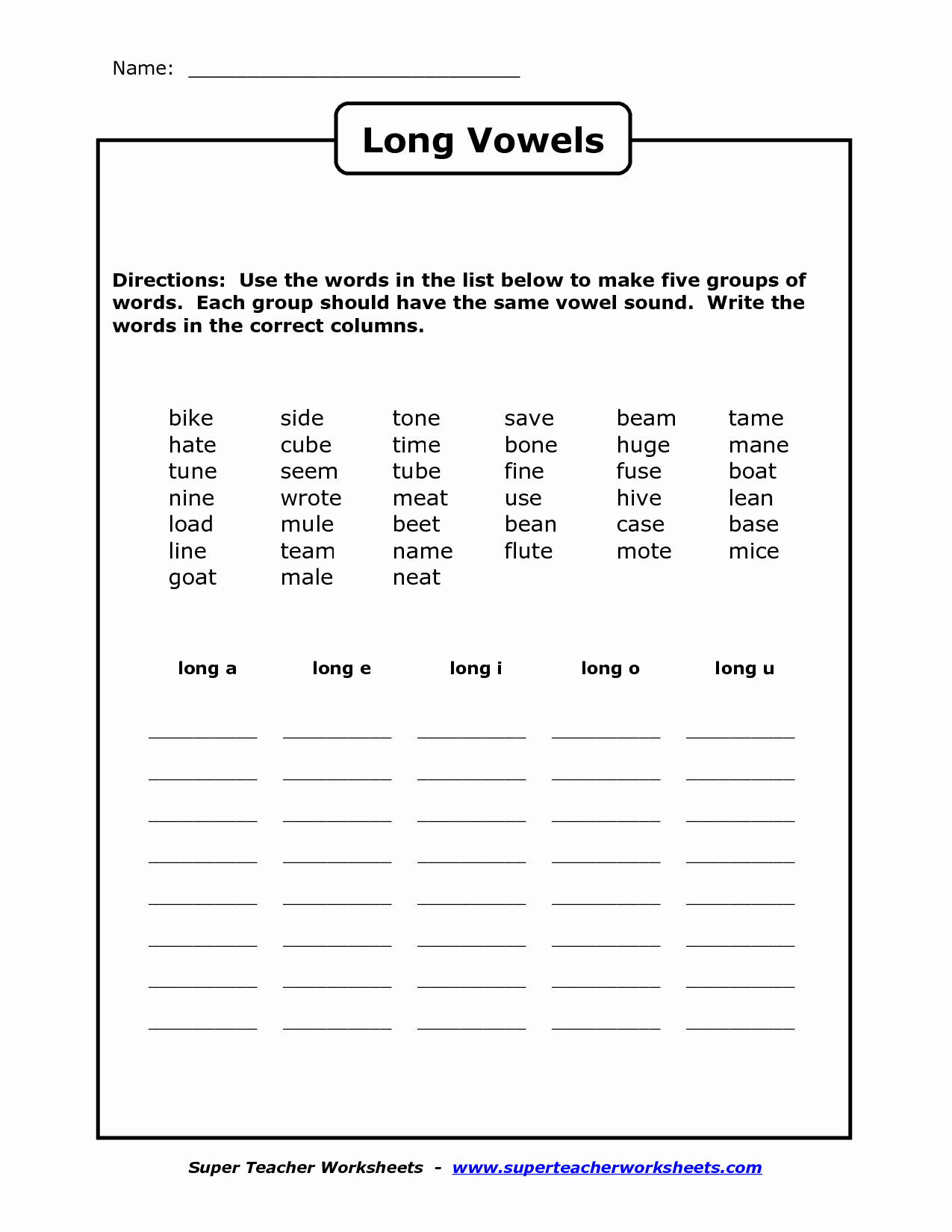 Short and Long Vowels Worksheet Lovely 18 Best Of Long A Worksheets Long Vowel sounds