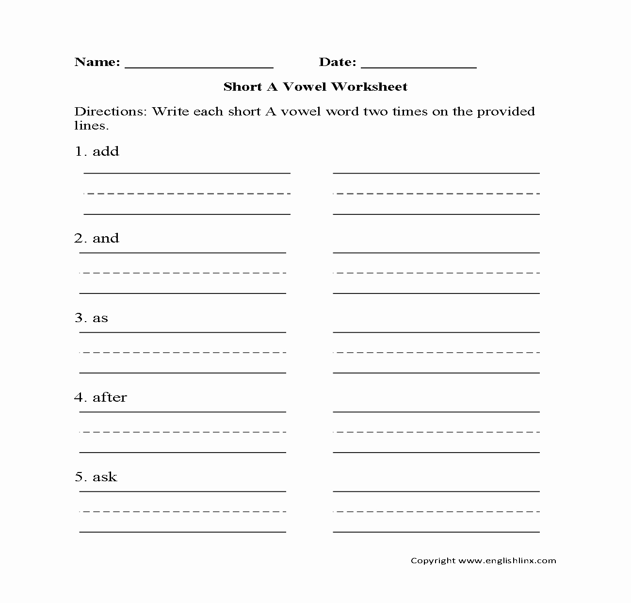 Short and Long Vowels Worksheet Luxury Vowel Worksheets