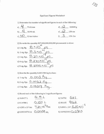 Sig Figs Worksheet with Answers Awesome Sig Fig Worksheet with Answers the Best Worksheets Image