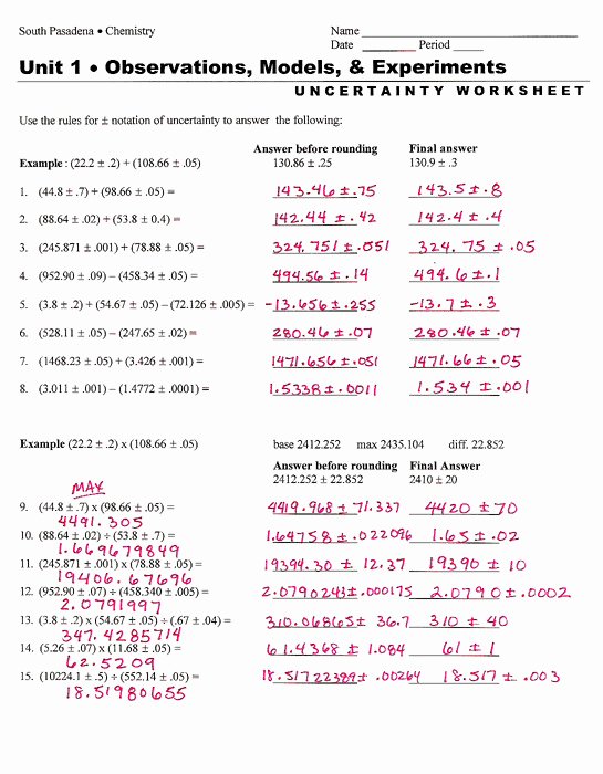 Sig Figs Worksheet with Answers Fresh Significant Figures Worksheet