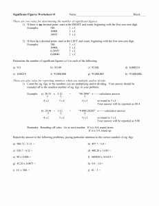 Sig Figs Worksheet with Answers Luxury Practice Worksheet for Significant Figures