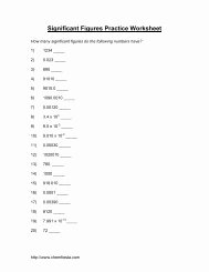 Significant Figures Practice Worksheet Lovely Significant Figures Worksheet Determine the Number Of