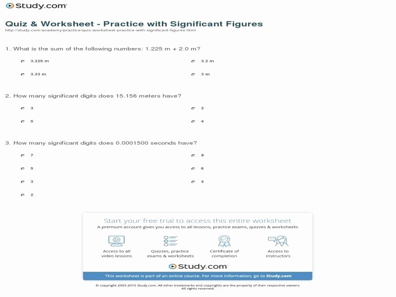 Significant Figures Practice Worksheet Luxury Sig Fig Practice Worksheet Free Printable Worksheets