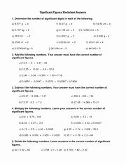 Significant Figures Worksheet Answers Unique Significant Figures Worksheet with Answers 1 A 6 571g=4
