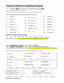 Significant Figures Worksheet Chemistry Best Of Significant Figures Worksheet 1