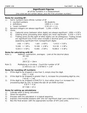 Significant Figures Worksheet Chemistry Lovely Stoichiometry Worksheet 1 Chem 130 A Bazell Fall 2007