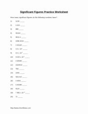 Significant Figures Worksheet Chemistry Luxury Significant Figures Practice Worksheet Significant