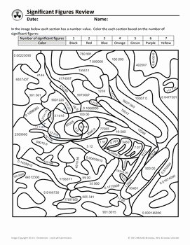 Significant Figures Worksheet with Answers Best Of Significant Figures Review Coloring Page by Mrs Brosseau S