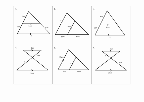 Similar Figures Worksheet Answers Elegant Similar Triangles Matching Task by Cturner16