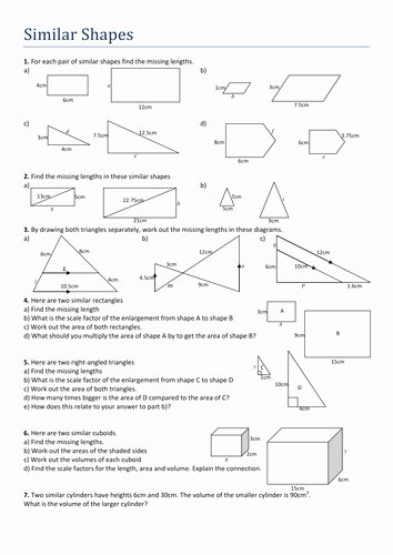 Similar Figures Worksheet Answers New Similar Triangles Worksheet