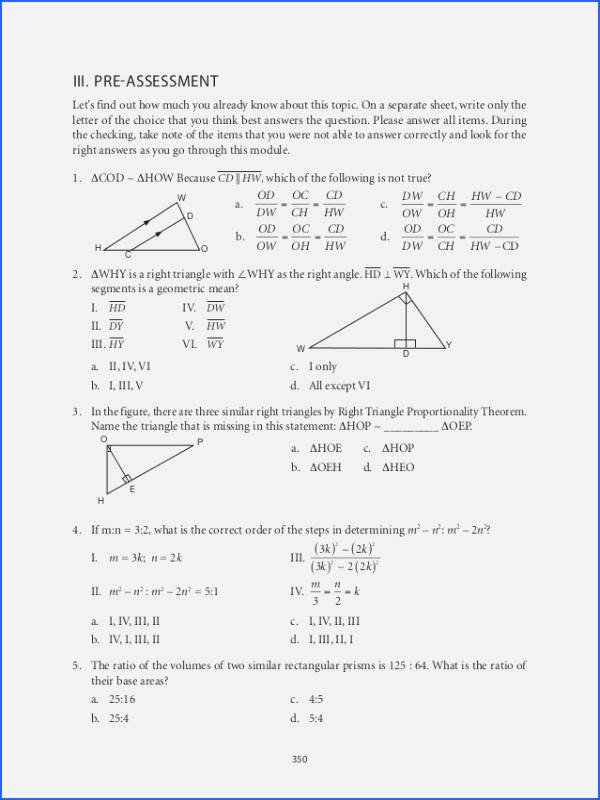Similar Polygons Worksheet Answers Inspirational Similar Triangles Worksheet with Answers