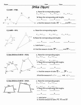 Similar Polygons Worksheet Answers New Similar Figures Practice Worksheet by Math Maker