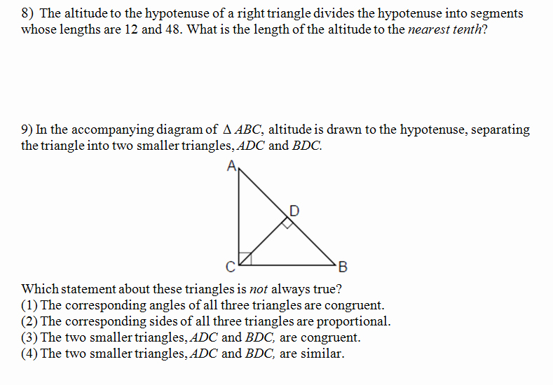 Similar Right Triangles Worksheet Lovely Right Similar Triangles Worksheet and Answer Key