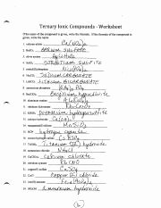 Simple Binary Ionic Compounds Worksheet Lovely Ionic Pounds 16 Ternary Ionic Pounds Worksheet if