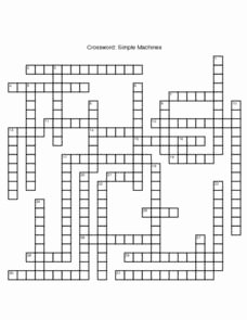 Simple Machines Worksheet Answers New Crossword Simple Machines 6th 7th Grade Worksheet