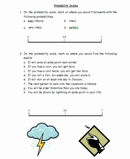 Simple Probability Worksheet Pdf Elegant Probability Free Worksheets Powerpoints and Other