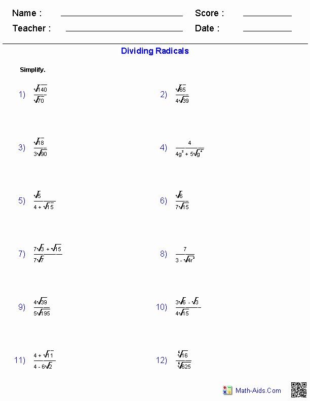 simplifying exponents worksheet