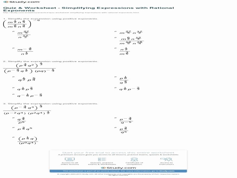 Simplify Rational Expressions Worksheet Elegant Simplify Rational Expressions Worksheet Free Printable