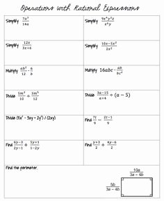Simplify Rational Expressions Worksheet New Adding and Subtracting Rational Expressions Worksheets