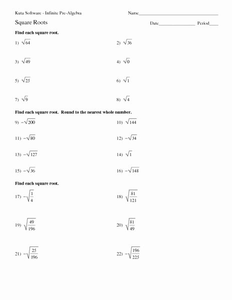 Simplify Square Root Worksheet Awesome Simplifying Cube Roots Worksheet the Best Worksheets Image