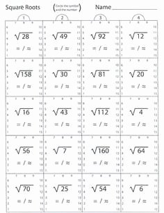 Simplify Square Roots Worksheet Awesome Simplifying Square Roots with Variables Worksheet