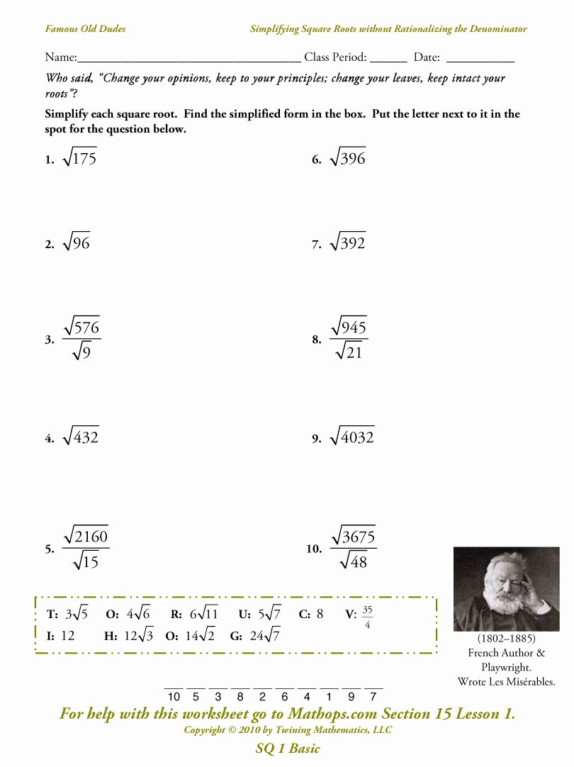 50-simplify-square-roots-worksheet